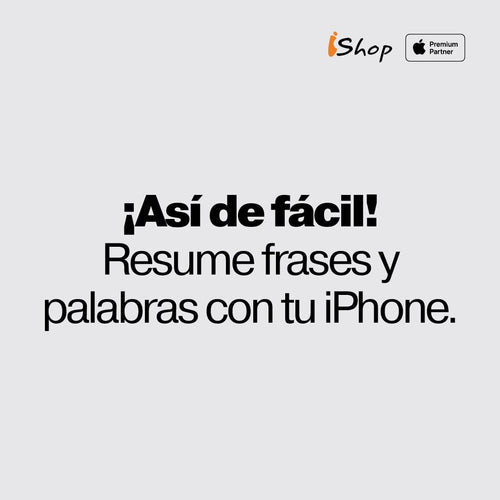 Escribe más rápido en tu iPhone