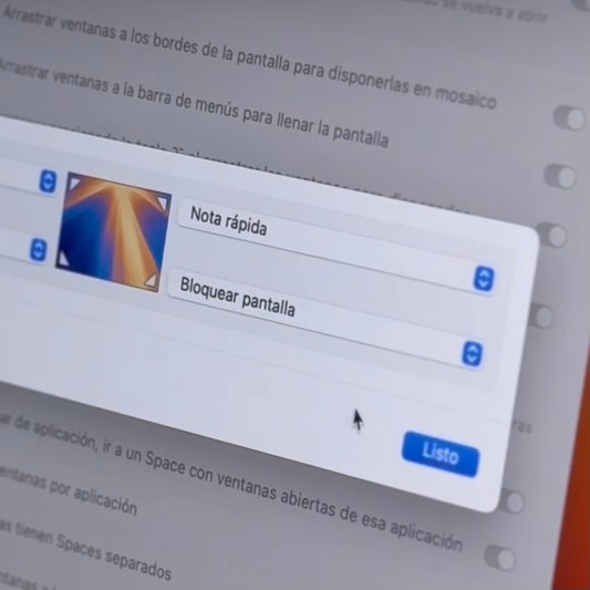 Esquinas activas: asigná una función a cada esquina de la pantalla de tu MacBook