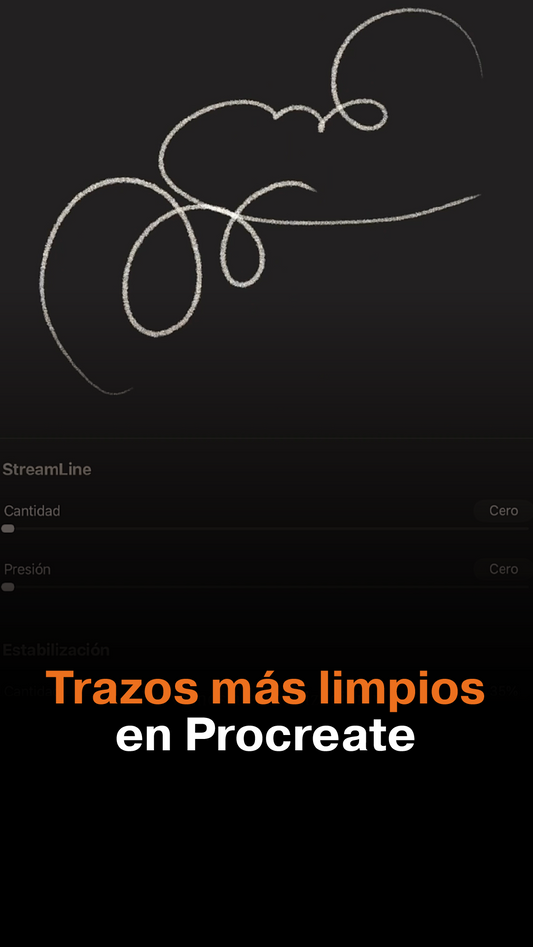 Mejora tus líneas en Procreate
