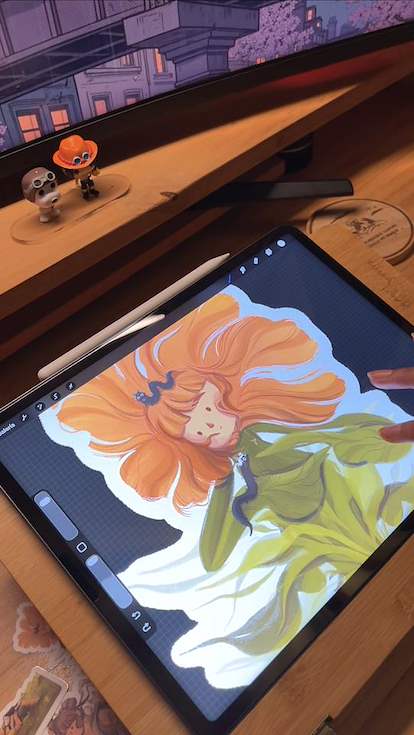 Como hacer el borde de tus stickers con Procreate